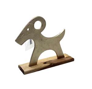 Ángel decorativo único de aluminio/madera con base F354 latón EPL para decoración mesa de diseño moderno personalizada a granel - Product Image 5