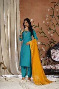 ผ้าไหมโรมันทำจากผ้า Dupatta สำหรับใส่เฉลิมฉลองงานเปิดตัว - Product Image 2