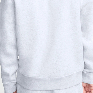 Sweat-shirt pour homme de haute qualité 100% coton couleur argent platine chiné, écologique, respirant, tricoté pour l'automne et l'hiver - Product Image 6