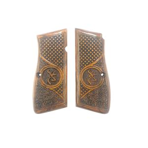 เบลเยียม Browning HP 14 ใช้งานร่วมกับการผลิตพิเศษเลเซอร์ตัดด้ามไม้ Mod79