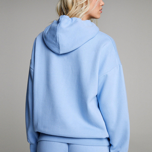 Sweat à capuche brodé pour femmes taille adulte à séchage rapide Prix d'usine Sweat à capuche léger brodé pour femmes - Product Image 2