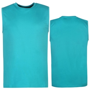 Débardeurs Homme Grande Taille en Coton Spandex Respirant et Confortable à Manches Courtes et Grandes Manchettes – Qualité Supérieure pour l'Entraînement - Product Image 1