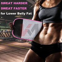 Recortador de cintura para hombres y mujeres, banda para el sudor, cinturón de entrenamiento para la parte inferior del vientre, reducción de grasa, envoltura moldeadora de Cuerpo Adelgazante, neopreno ajustable