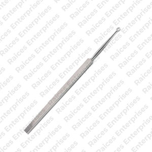 Curetas oftálmicas romas curvas de acero inoxidable de alta calidad, curetas oftálmicas de instrumento médico ENT Manual profesional - Product Image 2