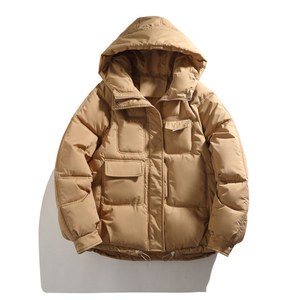 Unisex High Quality Formal Bomber <b>Jacket</b> Reflective Bubble Design Winter Cotton Coat Custom Hood Private Label Embroidery - Product Image 3