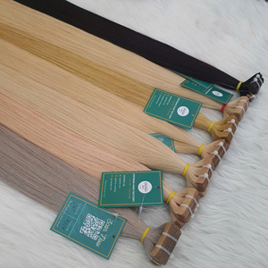 100% Extensions de cheveux vietnamiennes vierges européennes Extensions de cheveux en bande de qualité supérieure - Product Image 1