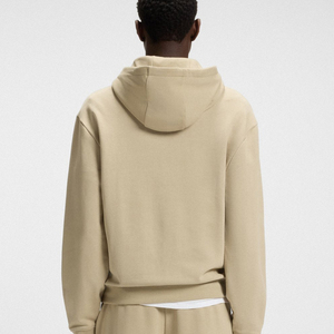 Sweat à capuche élégant pour homme en polaire épaisse 100% coton Logo personnalisé Vêtement décontracté d'hiver Vêtements de rue confortables Tenues tendance - Product Image 4