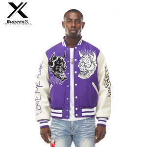 Chaqueta Varsity de Béisbol Personalizada de Alta Gama para Hombre, Estilo Urbano Americano de Lujo, Lona Premium, Invierno, Nueva, de Fabricante - Product Image 4