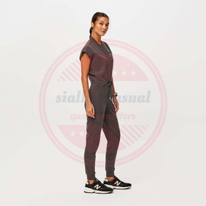 Spandex Polyester Women Hospital Medical <b>Scrubs</b> Uniforms\Wholesale Short Sleeve Medical Uniforms <b>Scrubs</b> <b>Sets</b> - Product Image 3