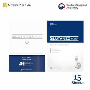 Masque en coton Glutanex au glutathion 15 feuilles/boîte Soins du visage Hydratation en profondeur et éclaircissement - Product Image 4