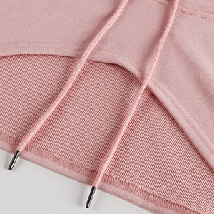 Sudadera con capucha recortada para mujer de último diseño para ropa informal, el mejor fabricante y proveedor, Sudadera con capucha corta para mujer - Product Image 5