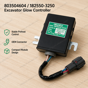 Relais <span class=keywords><strong>de</strong></span> <span class=keywords><strong>préchauffage</strong></span> pour excavatrice Isuzu 182550-3250 803504604 : XE215 XE260 QOS II M84AX-B40 - Product Image 5