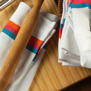 100% coton hareng os serviette à séchage rapide durable lin microfibre en turquoise pour la maison plage cuisine enfant Restaurant - Product Image 1