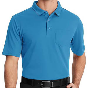 เสื้อโปโลทรงสลิมฟิตสำหรับผู้ชายเสื้อยืดถักลายปักโลโก้คอปกลำลองเนื้อผ้าระบายอากาศได้ดี - Product Image 3