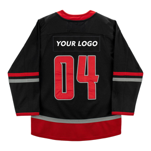 Maillots de hockey sur glace 100 % polyester, impression numérique, réversibles, légers, en maille, personnalisables avec les noms d'équipe, imperméables, vente en gros - Product Image 2