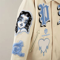 Vestes Letterman Varsity personnalisées pour hommes comprenant un corps en laine, des manches en cuir véritable et une broderie en chenille de qualité supérieure