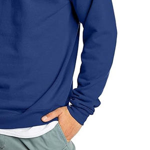 Sudadera de cuello redondo de lana para hombre Essentials, jersey de manga larga para hombre, Sudadera de cuello redondo en color azul - Product Image 3