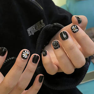 Meilleures ventes : Faux ongles 3D personnalisables en amande, 24 pièces, à presser, manucure d'été haut de gamme avec boîte - Product Image 3