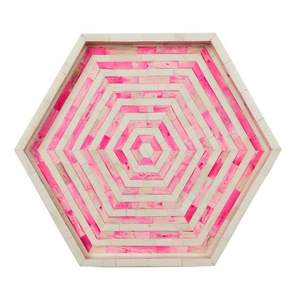 Bandeja de madera con incrustaciones de hueso Vintage para servir comida, café y aperitivos, bandeja de estilo marroquí para decoración de sala de estar y cocina - Product Image 1