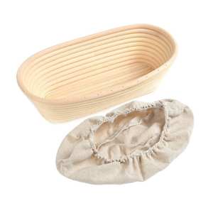 Cesta de Fermentación de Pan Hecha a Mano, Ecológica, de Ratán Natural, Reutilizable, No Tóxica, con Forro Extraíble, Herramienta de Repostería al por Mayor - Product Image 3