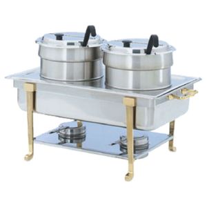 Chauffe-plat en acier inoxydable antirouille pour une présentation et un service élégants des aliments utilisés par les traiteurs Hôtels Équipement de chauffage - Product Image 3