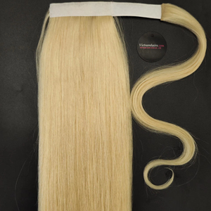 2025 vente chaude de haute qualité 100% extensions de cheveux humains vierges vietnamiens cuticule complète Super Double extrémités dessinées queues de cheval hautes - Product Image 2