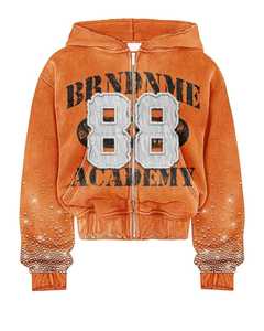 Meilleure quantité Streetwear personnalisé survêtements à capuche à fermeture éclair ensemble de survêtement sérigraphie pantalon de survêtement évasé et ensemble de sweat à capuche - Product Image 6