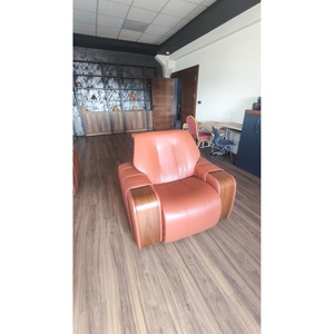 Sillón de Lujo Baron 2026 en Cuero Sintético con Panel de Madera Sólida, Estilo Bergere Moderno para Venta al Por Mayor - Product Image 3