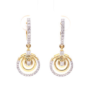 Pendientes de Diamantes Redondos y Cuadrados - Product Image 1