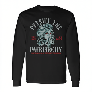 Maglietta promozionale a maniche lunghe Medusa Petrify the Patriarchy - Product Image 2