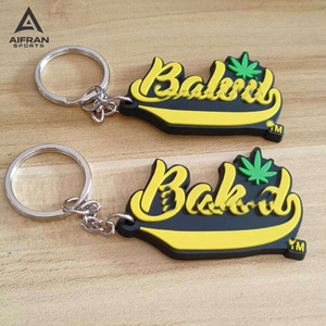 AIFRAN Fabricant professionnel de porte-clés en caoutchouc de silicone avec logo personnalisé et étiquettes de clés brodées. - Product Image 3