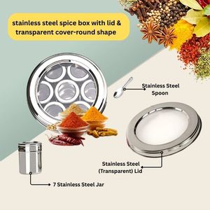 Bán Buôn Nhà Sản Xuất Vòng Thép Không Gỉ Hộp Gia Vị Với Nắp Che <span class=keywords><strong>Masala</strong></span> <span class=keywords><strong>Container</strong></span> Lọ Đặt Cho Lưu Trữ Các Loại Thảo Mộc Gia Vị - Product Image 2