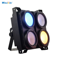 Lampu Par LED COB penonton putih hangat 4*100W 4 mata untuk Studio Teater showpopuler
