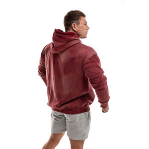 Estilo de gimnasio de calidad Premium para hombres 400 GSM, Jersey de punto grueso de invierno, sudadera informal con capucha Sun Fade, 100% algodón, tamaño de pareja - Product Image 3