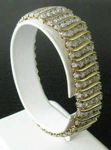 10.00 CT Rond Taille Diamant Naturel Argent Sterling Plaqué Vintage Classique Tennis Bracelet Unisexe - Product Image 2