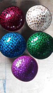 Laque de bol de noix de coco écologique, bols de noix de coco nacrés, bols de noix de coco coquille de noix de coco bol de coquille de laque de noix de coco - Product Image 2