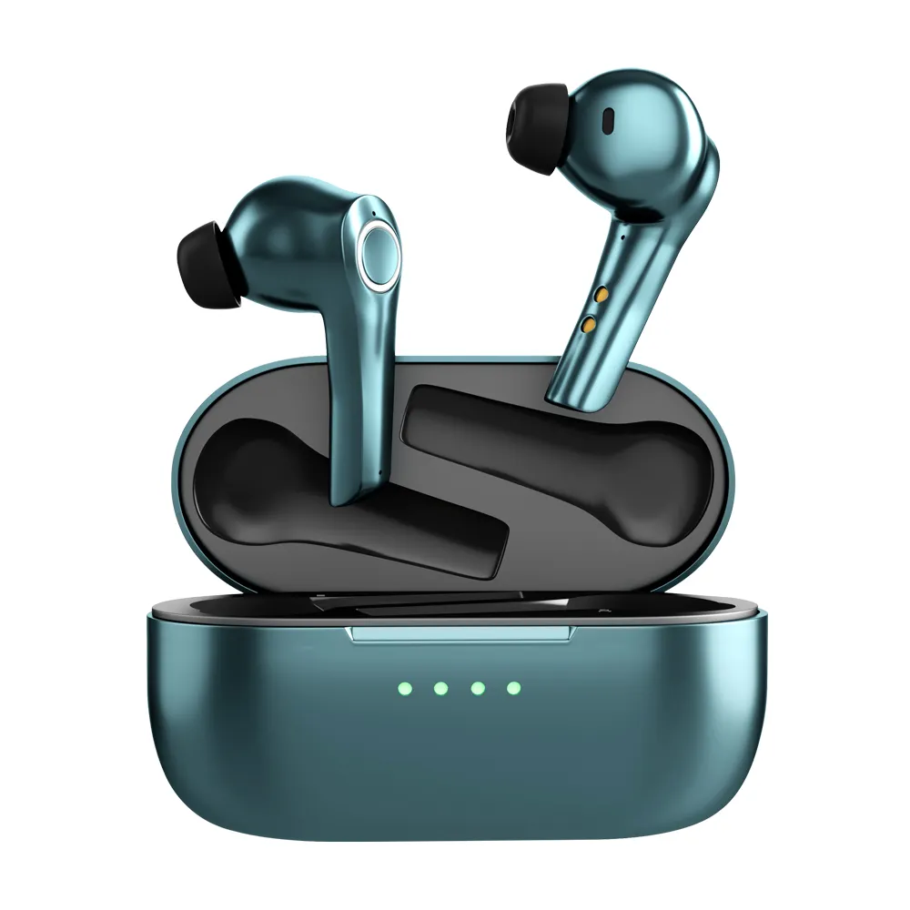 ANC-auriculares con cancelación activa de ruido, dispositivo de audio con 4 micrófonos, modo de juego, 10 minutos de carga Flash y hasta 10 horas