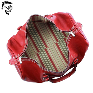 Precio de fábrica, bolsas de lona de cuero de Color sólido liso para viajar, bolsas de lona de moda para acampar al aire libre - Product Image 5