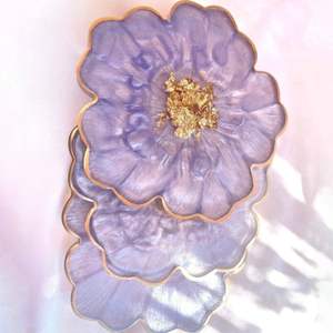 Dessous de verre modernes et élégants en résine pour décoration de maison et de table Dessous de verre en résine époxy Design indien comme souvenir - Product Image 4