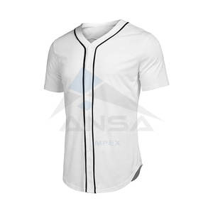 Maillot de baseball à séchage rapide, prix bas, respirant, vêtements de sport à manches courtes avec service OEM, uniformes d'équipe personnalisés pour hommes - Product Image 1