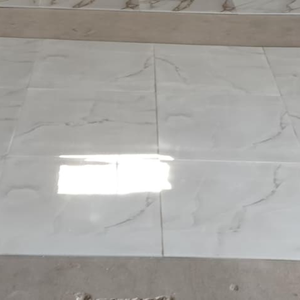 Azulejos de Porcelana Esmaltada para Piso, 60 x 60 CM, Estilo Mármol Blanco, para Interiores, Superficie Brillante - Product Image 2