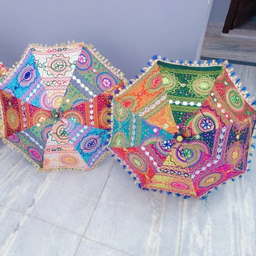 Thủ công mỹ nghệ và đẹp jaipuri in handmade thêu làm việc ô hữu ích cho bên trang trí, trang trí nội thất, trước đám cưới