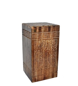 Wooden <b>Urns</b> for Human Ashes Adult <b>Large</b> - Rosewood Cremation for Ashes -Burial for Columbarium - Funeral <b>Urn</b> Box - Product Image 3