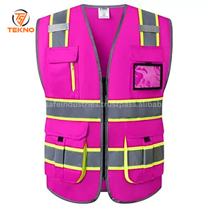 Nuevo último diseño 2025 sin mangas Hi Vis Chaleco de trabajo personalizado de alta resistencia al aire libre seguridad hombres Hi Vis Chaleco de trabajo OEM - Product Image 5