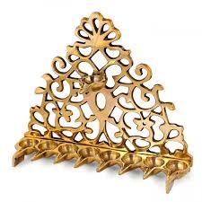 Elegante Candelabro de Latón para Menorah, Lámpara Judía de Hanukkah, Portavelas Decorativo, Adorno Elegante para el Hogar - Product Image 4