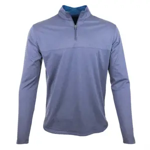 Custom Mens Quick Dry Running Sport Shirts Active Athletic Long Sleeve Tops 1/4 Quarter Zip Pullover Men T-shirts