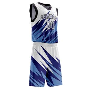 Uniforme de baloncesto sublimado personalizado para hombres Uniforme de baloncesto de estilo estadounidense para hombres Disponible en todos los tamaños y colores - Product Image 3