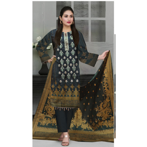 Trajes de estilo indio pakistaní SHALWAR KAMEEZ con vestido listo para usar de DUPPTA a juego, vestidos elegantes de verano para mujeres, MOQ bajo - Product Image 3
