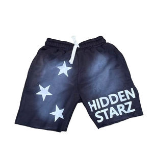 Pantalones cortos de sudor desgastados personalizados de marca personalizada tasas competitivas pantalones cortos de sudor desgastados personalizados bordado de serigrafía - Product Image 1