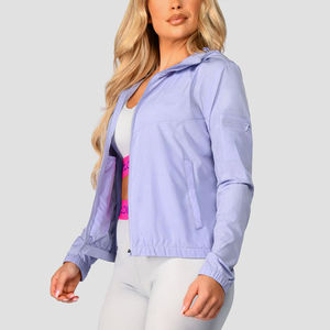 Léger femmes veste de pluie imperméable en plein air à capuche coupe-vent confortable décontracté voyage imperméable pour la randonnée et un usage quotidien - Product Image 3